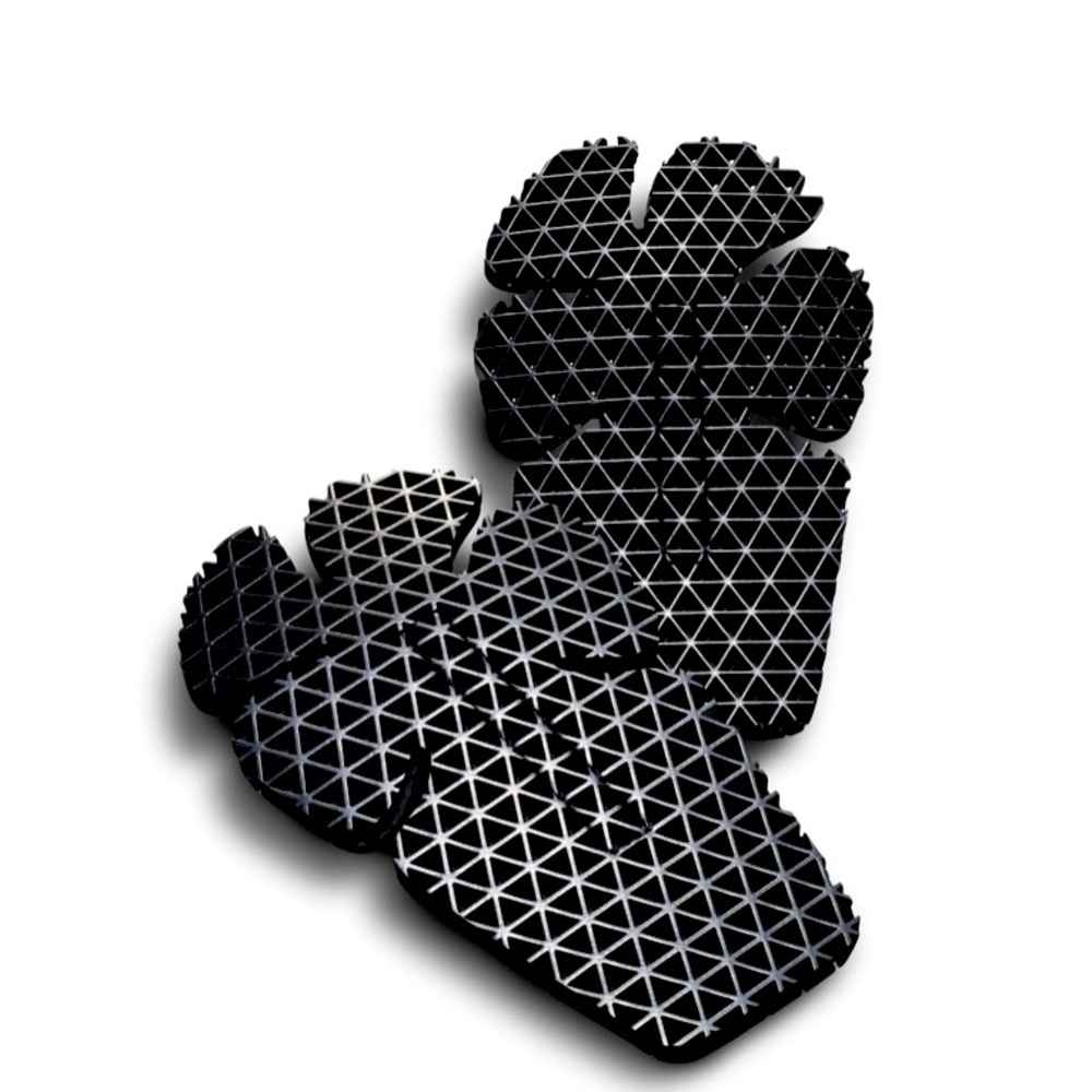 Harley Davidson CE Approved Lightweight Body Armor inserts fits elbows/shoulders